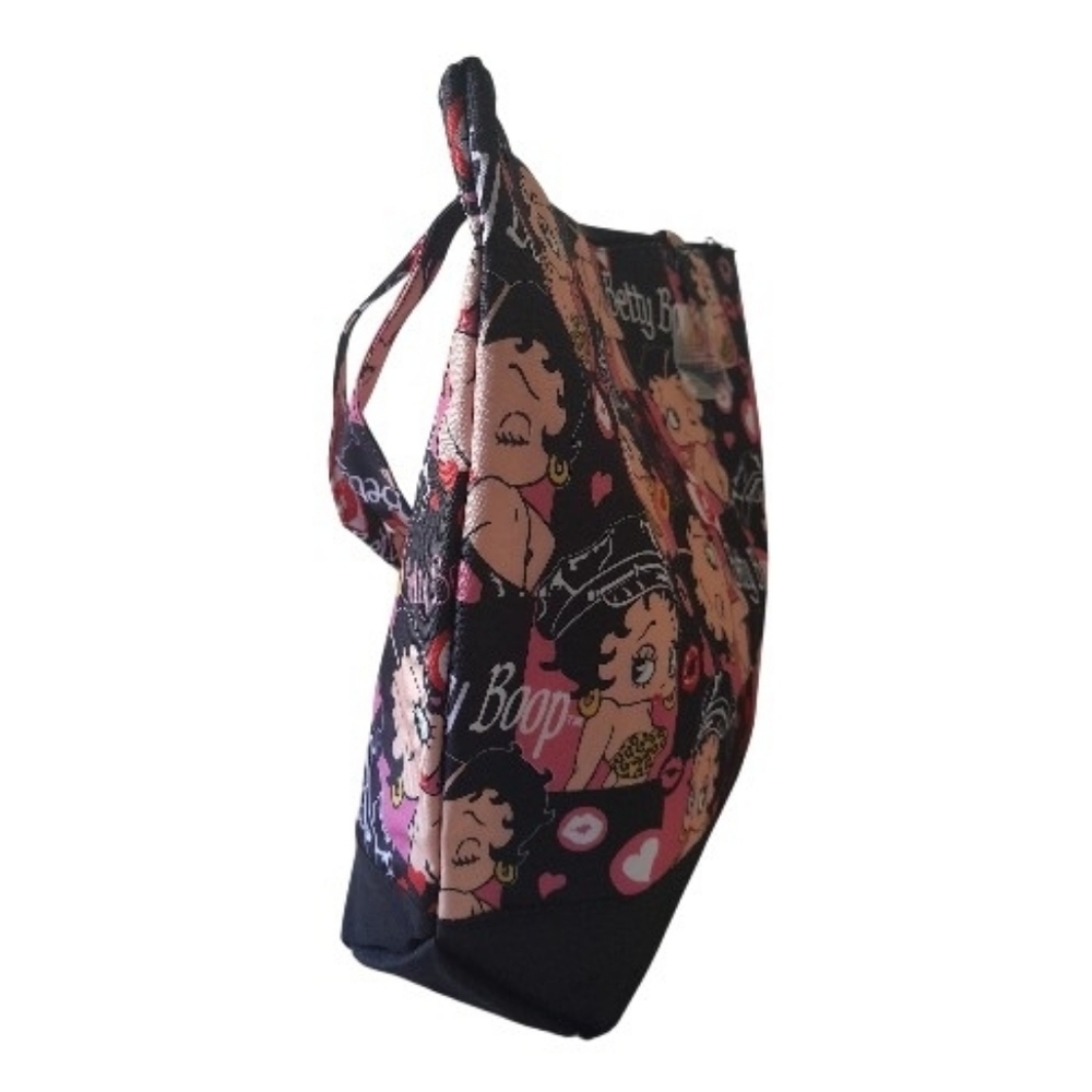 Betty Boop Kiss Canvas Tote Handbag - Picture 4 of 8